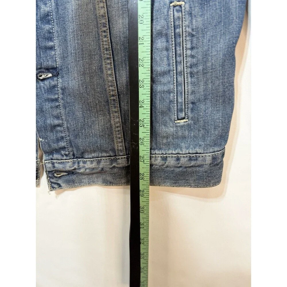 Levi Denim Jacket Western 4 Pocket Light Wash Trucker Workwear XL